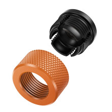 Aluminium 17 mm kogelkopmoer en ABS-schroefbasis voor-Oranje