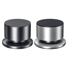 Reversible AntiSlip Coppers Base Speaker Isolation-black silver