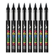 Watercolor Markers Art Pens For Paint Crafting-8 black