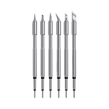 1/6Pcs Soldering Iron Tip Stainless Steel Replacement-6Pcs