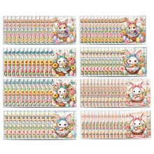 100Pcs Easter Gift Bags Zippered Plastic Candy Holder Bags-N1