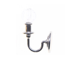 Collectible 1/12 poppenhuis wandlamp kristallen wandlamp-Zilver