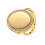 Geometrische ring van koperlegering met verborgen-echt goud 1