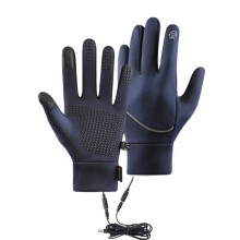 Verwarmde handschoenen voor heren en dames,-Marineblauw M