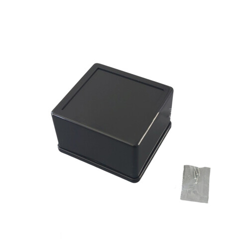 Boîte de jonction en plastique technique ABS-Noir 80x75x45