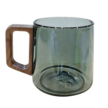 Tasse en verre à haute teneur en Borosilicate avec-Étain 450mI