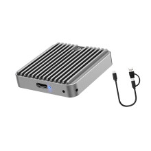 Portable M.2 NVMe Hard Drive Enclosure-2 in 1 line DualProtocol