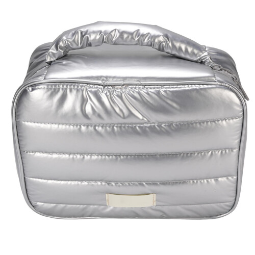 Kosmetiktasche 4,2 L 24,5  19  9 cm Silber 2