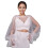 Designed Smooth White Bridal Arm Cover Easy Pullover-Cream 1