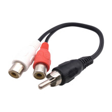 High Fidelitys Splitter Cable for Car-Onee malee to two fe