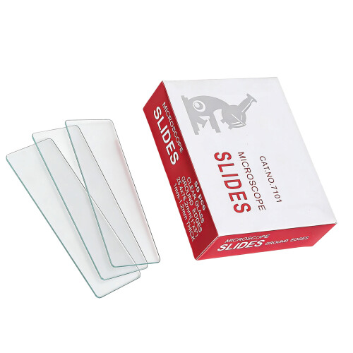 50 Pieces Blank Microscope Slides for Educational Science-7101
