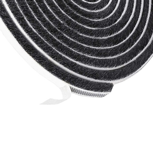 Adhesive Draft Blocker Dust Sealing Strips for Sliding-Black