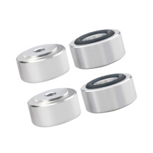 4Pcs Easy Installs Sound Equipment Support Feet-silver trumpet
