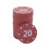 100Pcs/pack Plastic Poker Chip Gambling Chip Set-20 1