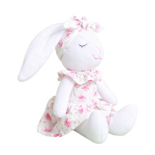 Handmade Plush Hare Doll Easter Decoration For Kid Room-Pink