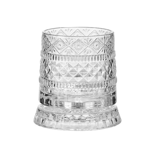 Rotating Crystal Whiskeys Drinking Cup Glass Gift for-1
