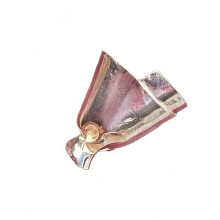 Decorative Wedding Clothes Clip with Exchangeable Flower-Silver