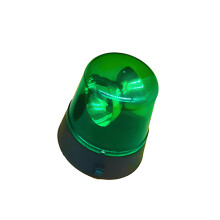 Transportable Whirling Warning Light With LED Bulbs For-Green