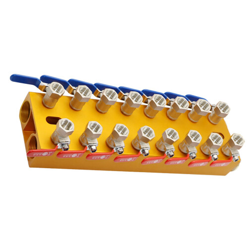 Industrial Water Manifold Water Distribution Splitters-16 Ways