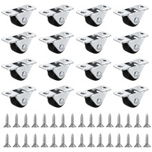 TPE Coated Quiet Casters 360 Rotate Design Frame For-0.5 inches