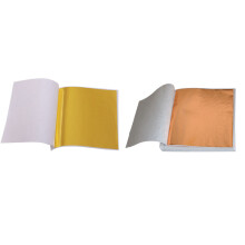 200 Papier Feuille Métal Imitation Or Or Rose Pour Artisanat