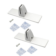 Fireplaces Screen Holder Brackets Feet Adjustable Metal-Silver