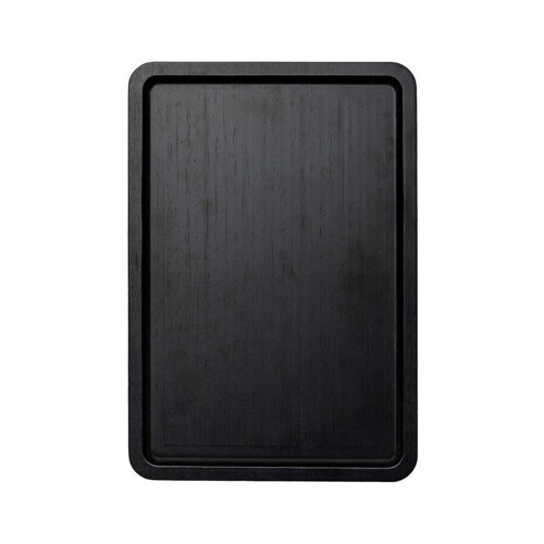 Multipurpose 23cm Deep Timber Drink Stand Tray For Home-Black