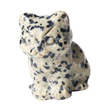 Cats Decors Crystal Cats Figurines Cats Lover-black and white