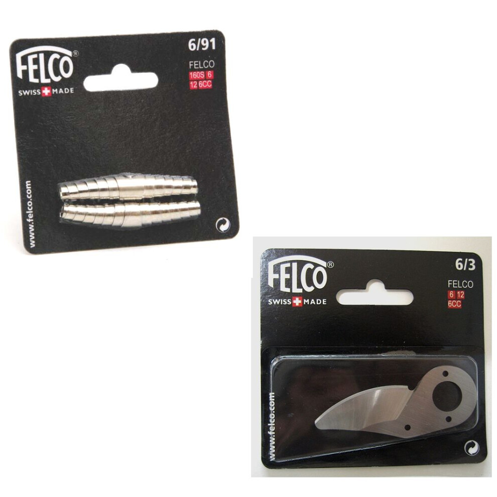 Felco model 6 secateurs volute SPRING and BLADE set - model 6,12 - new sealed