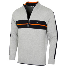 (M, Silver) Calvin Klein Mens 2026 Golf Vertex Half Zip Neck Pullover Sweater