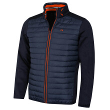 (XL, Navy/Orange) Calvin Klein Mens 2026 CK Hybrid Insulate Lightweight Golf Jacket