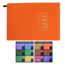 1Set Orange Multifunctional Portable Planner Organizer for Office Use