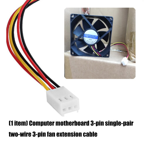 PVC 3Pin Fan Connectors Extension Cable for Long Use in Computer 1