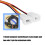 PVC 3Pin Fan Connectors Extension Cable for Long Use in Computer 6