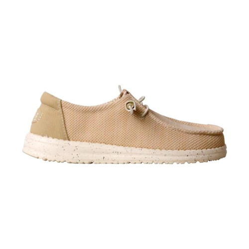 Mocassin à Lacets Hey Dude Wendy Stretch Sox - Crème-Irich 1