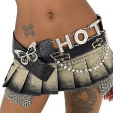 Fashion Rhinestones Letter Waist Chain Belt For Women Teens-HOT