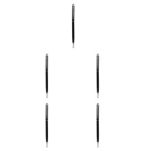 5Pcs Universal Black Metal Tablet Stylus Pen High-Precision Cloth Tip