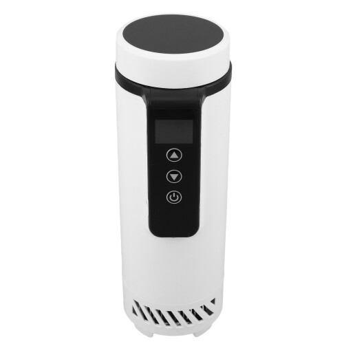 White Insulin Travel Cooler with Digital Display and USB Charging
