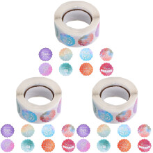 Multikleur Thank You Label Stickers Voor Decor En Cadeau