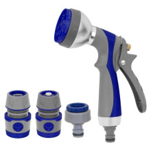 Heavy Duty Hose Spray Gun Set, 7 Function Watering Nozzle Kit