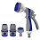 Heavy Duty Hose Spray Gun Set, 7 Function Watering Nozzle Kit 1