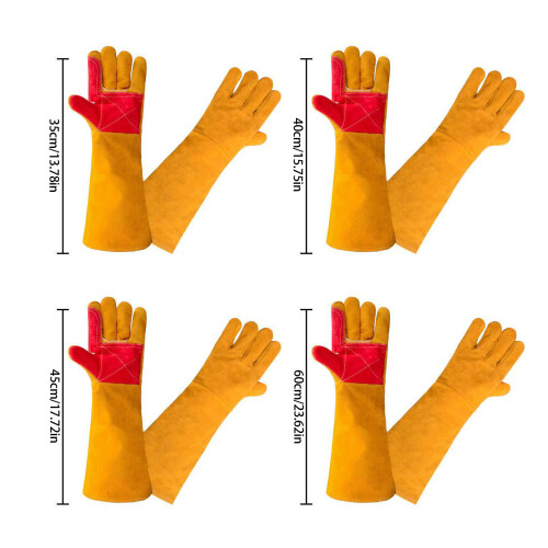 Thick Gloves Hand protections from Welder Flame Resistant-60cm 2