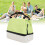 Borsa pranzo Bento a doppio strato 24x14x20cm verde 15