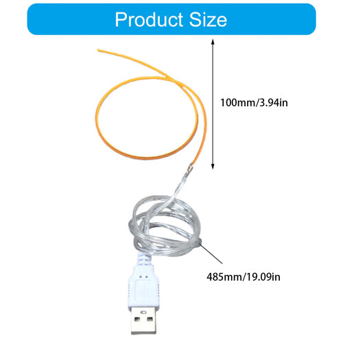 360 Degree Lighting LED Filament Bulb USB 5V LED-green light 1