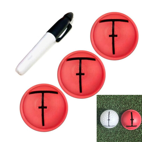 Golf Ball Line Drawing Templates With Nonslip For Beginners And 2
