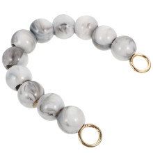 De Sac Vintage Perles En Résine Blanche Alliage Décorative