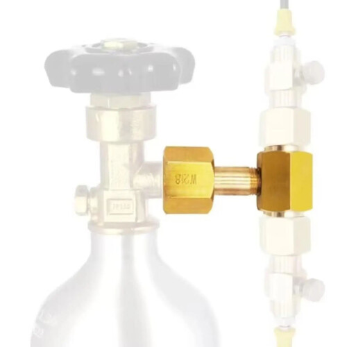 Frisdrankcilinder Messing CO2-cilinder Tankadapterconverter 1