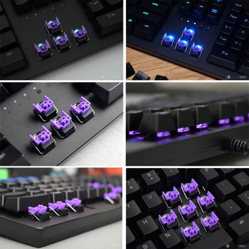 4PCS Opt Keyboards Switches Clicky and Hot-PurpleSwitch 2