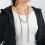 Collier élégant et minimaliste à franges longues avec-Or 2