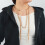 Collier élégant et minimaliste à franges longues avec-Or 4